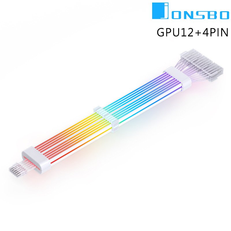 JONSBO 喬思伯 DY-2 GPU12+4PIN (12VHPWR) ARGB 顯示卡 電源發光 延長線 /紐頓e世界