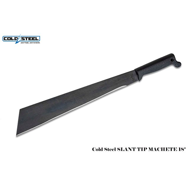 Cold Steel Slant Tip 斜尖頭方形 18〞砍劈開山刀 -1055碳鋼 -CS 97ST18S
