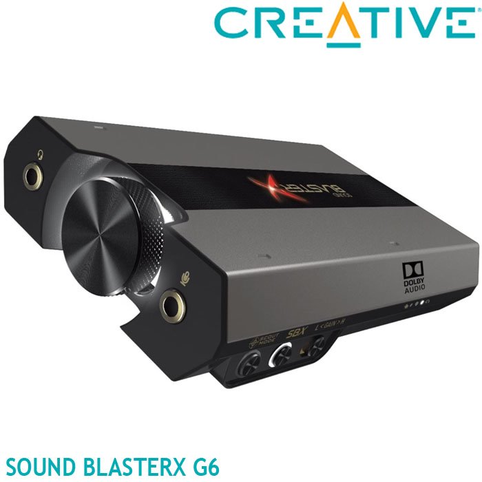 【MR3C】公司貨 含稅附發票 CREATIVE 創新未來 Sound BlasterX G6 USB外接式音效卡