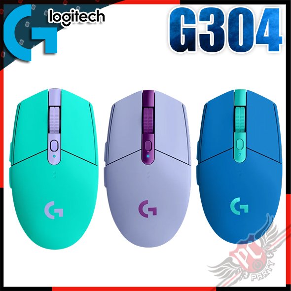 [ PCPARTY ] 羅技 Logitech G304 無線電競滑鼠 綠色 藍色 紫色