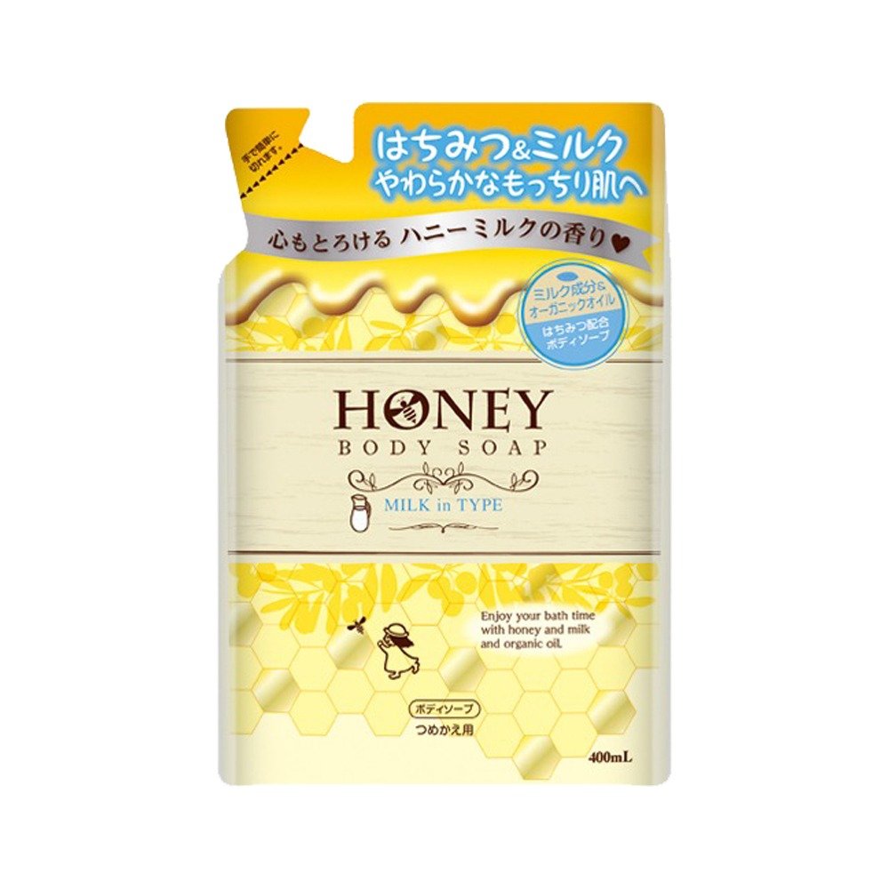 【易油網】第一石鹼 天然蜂蜜沐浴乳補充包400ml