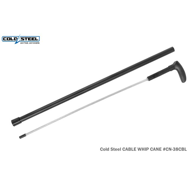 Cold Steel Lynn Thompson Cable 〝Whip〞 Cane 鋁合金電纜鞭手杖-CS CN-38CBL