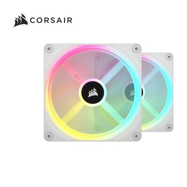 海盜船 CORSAIR iCUE LINK QX140 RGB白風扇* 2 +控制器