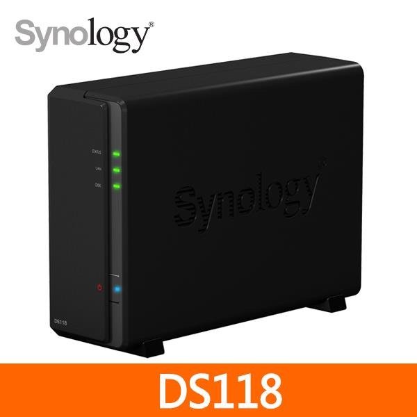 【1768購物網】Synology DS118 網路儲存伺服器 (捷元 J0015118) NAS
