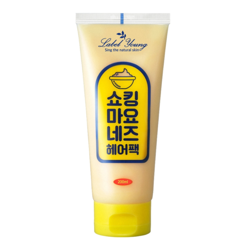 韓國LABEL YOUNG 蛋黃美奶滋營養髮膜200ml 急速修護 護髮霜 潤髮乳