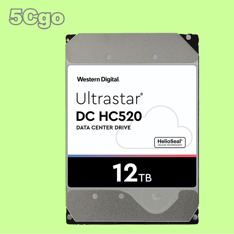 5Cgo【權宇】WD Ultrastar DC HC520 3.5吋12TB SATA硬碟HUH721212ALE604 5年保 含稅