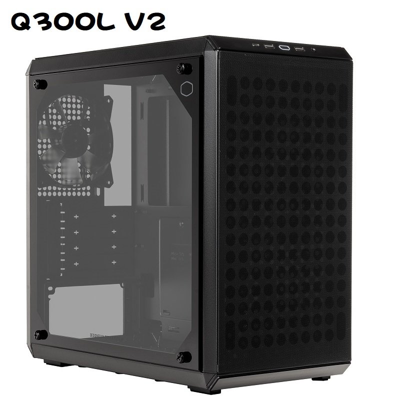 米特3C數位–CoolerMaster 酷碼 Q300L V2 迷你塔式電腦機殼/Q300LV2-KGNN-S00