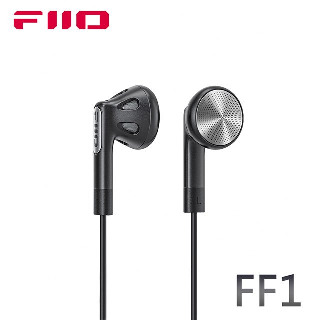 WalkBox代理【FiiO FF1 可換線鍍鈹振膜平頭塞耳機】14.2mmPU+鍍鈹振膜/0.78mm雙針可換線設計/麥克風線控按鍵/平頭耳機