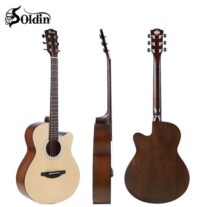 亞洲樂器 Soldin SA-4030 雲杉木吉他 、贈琴袋.CAPO.匹克5片.背帶