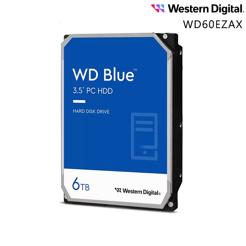WD 威騰 藍標 WD60EZAX 6TB 5400轉 256MB 3.5吋 桌上型硬碟