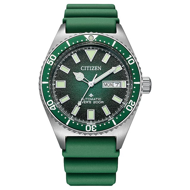 CITIZEN星辰 PROMASTER系列 潛水機械腕錶 NY0121-09X 綠
