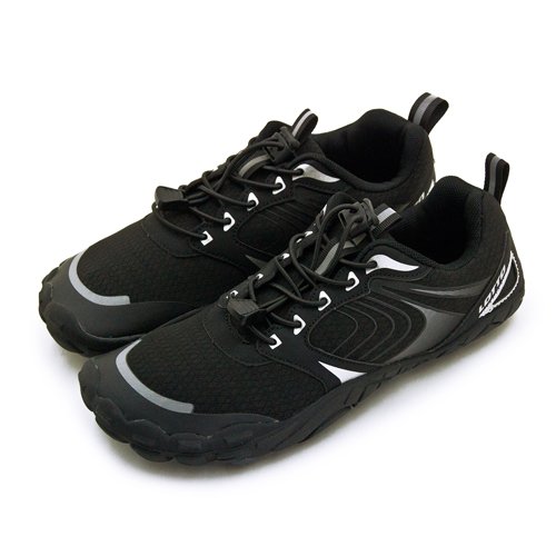 【LOTTO】多用途戶外休閒運動溯溪機能護趾水鞋 AQUWEAR 2系列 黑銀灰 8720 男