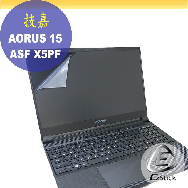 【Ezstick】GIGABYTE AORUS 15X ASF X5PF 靜電式筆電LCD液晶螢幕貼 (可選鏡面或霧面)