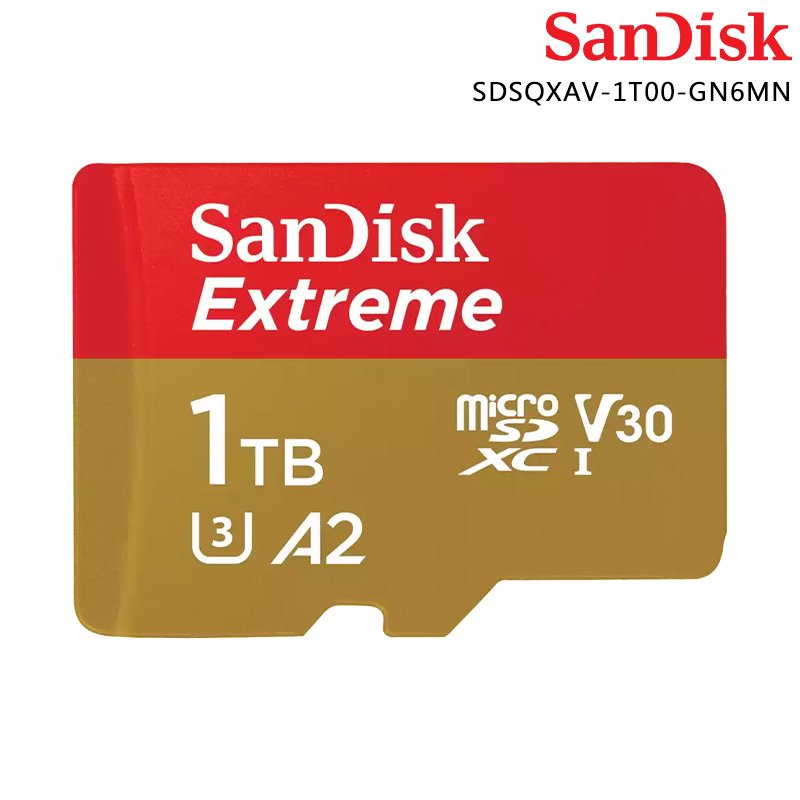 SANDISK Extreme microSDXC UHS-I 1TB 記憶卡 SDSQXAV-1T00-GN6MN