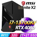 MSI InfiniteX2 13FNUG-022TW(i7-13700KF/32G/2T+2T SSD/RTX4080-16G VENTUS/W11)