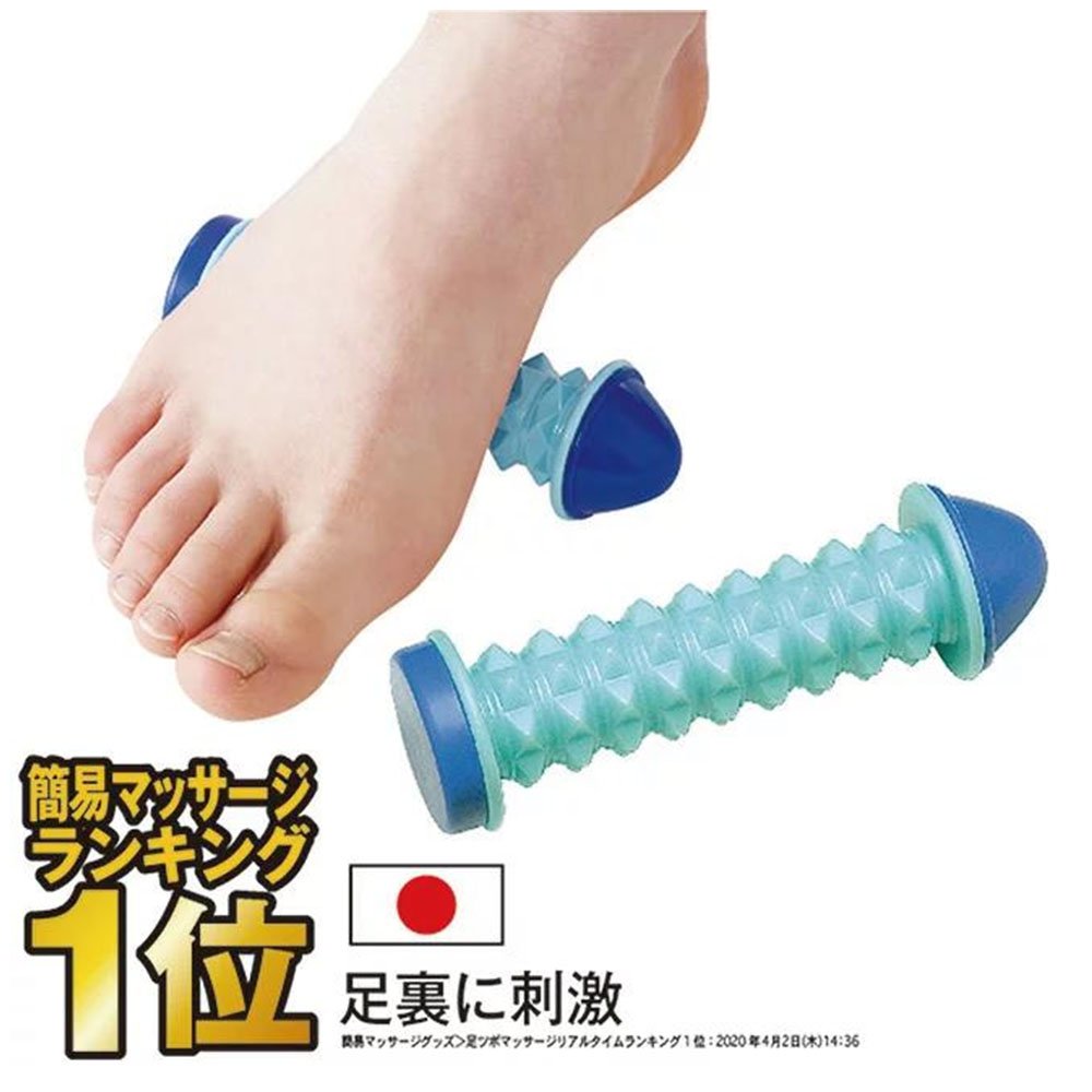日本製 腳底按摩器 小腿按摩器 天然礦石 消除疲勞 血液循環