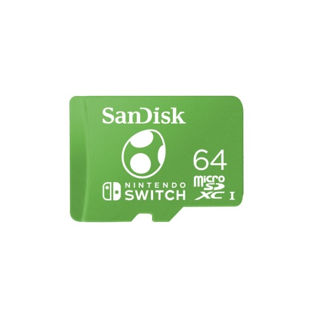 SanDisk and Nintendo Cobranded microSDXC 64GB, U3, C10, UHS-1, 100MB/s R, 90MB/s 記憶卡