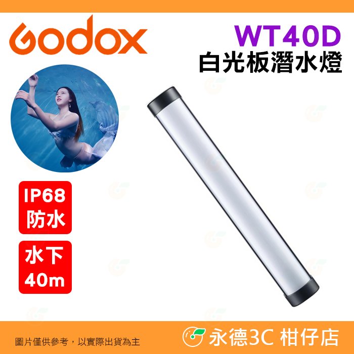 神牛 Godox WT40D 白光 LED 潛水 燈棒 公司貨 光棒 補光燈 攝影燈 水下40m IP68 FX光效