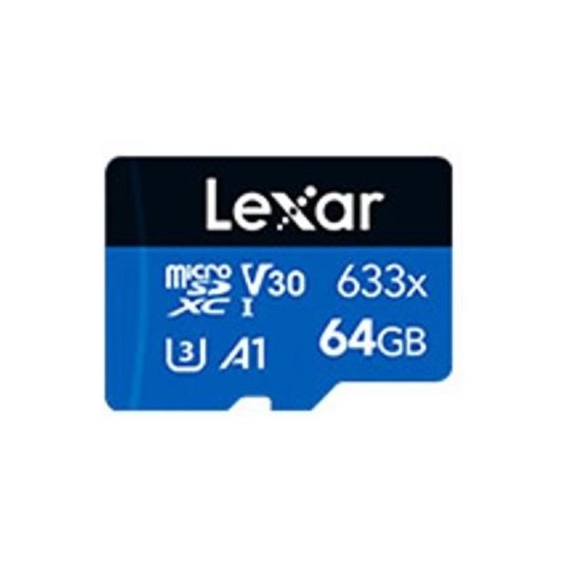 【1768購物網】Lexar 雷克沙 633x microSDXC UHS - I A1 U3 64G記憶卡 (捷元 J0057667)
