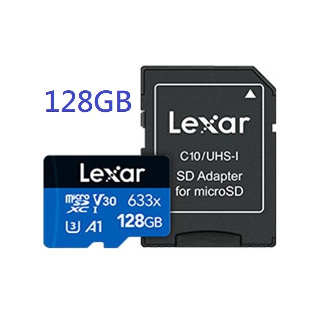 【1768購物網】Lexar 雷克沙 633x microSDXC UHS - I A1 U3 128G記憶卡 (捷元 J0057660)