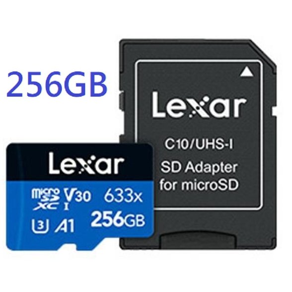 【1768購物網】Lexar 雷克沙 633x microSDXC UHS-I A1 U3 256G記憶卡 (捷元 J0057637)