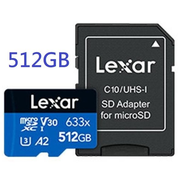 【1768購物網】Lexar 雷克沙 633x microSDXC UHS-I A2 U3 512G記憶卡 (捷元 J0057638)