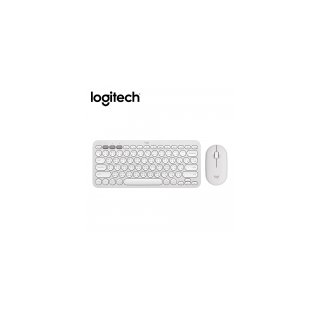 【Logitech 羅技】Pebble 2 Combo 無線藍芽鍵盤滑鼠組 珍珠白