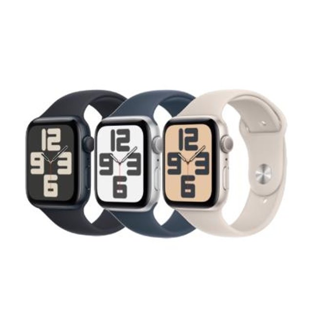 Apple Watch SE2 GPS 40mm 鋁金屬錶殼+運動錶帶 M/L _ 台灣公司貨 + 贈二