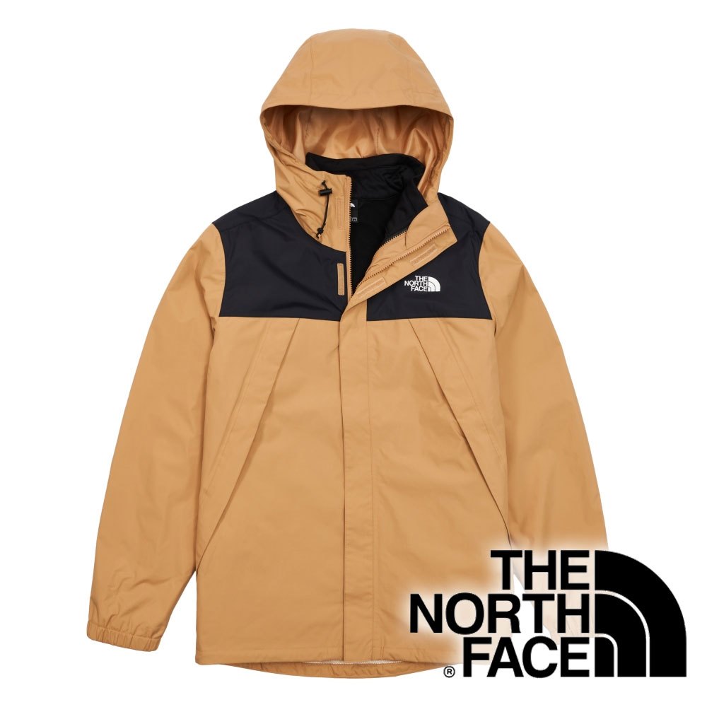 THE NORTH FACE 美國】男DRYVENT防水兩件式保暖連帽外套『淺卡其/黑