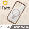 日本 iFace iPhone 15 Pro Reflection MagSafe 抗衝擊強化玻璃保護殼 - 莫蘭迪棕色