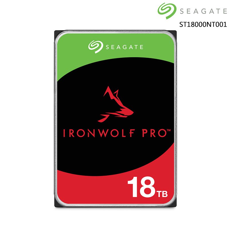 SEAGATE 希捷 那嘶狼 PRO IronWolf PRO 18TB 3.5吋 NAS硬碟 ST18000NT001 /紐頓e世界