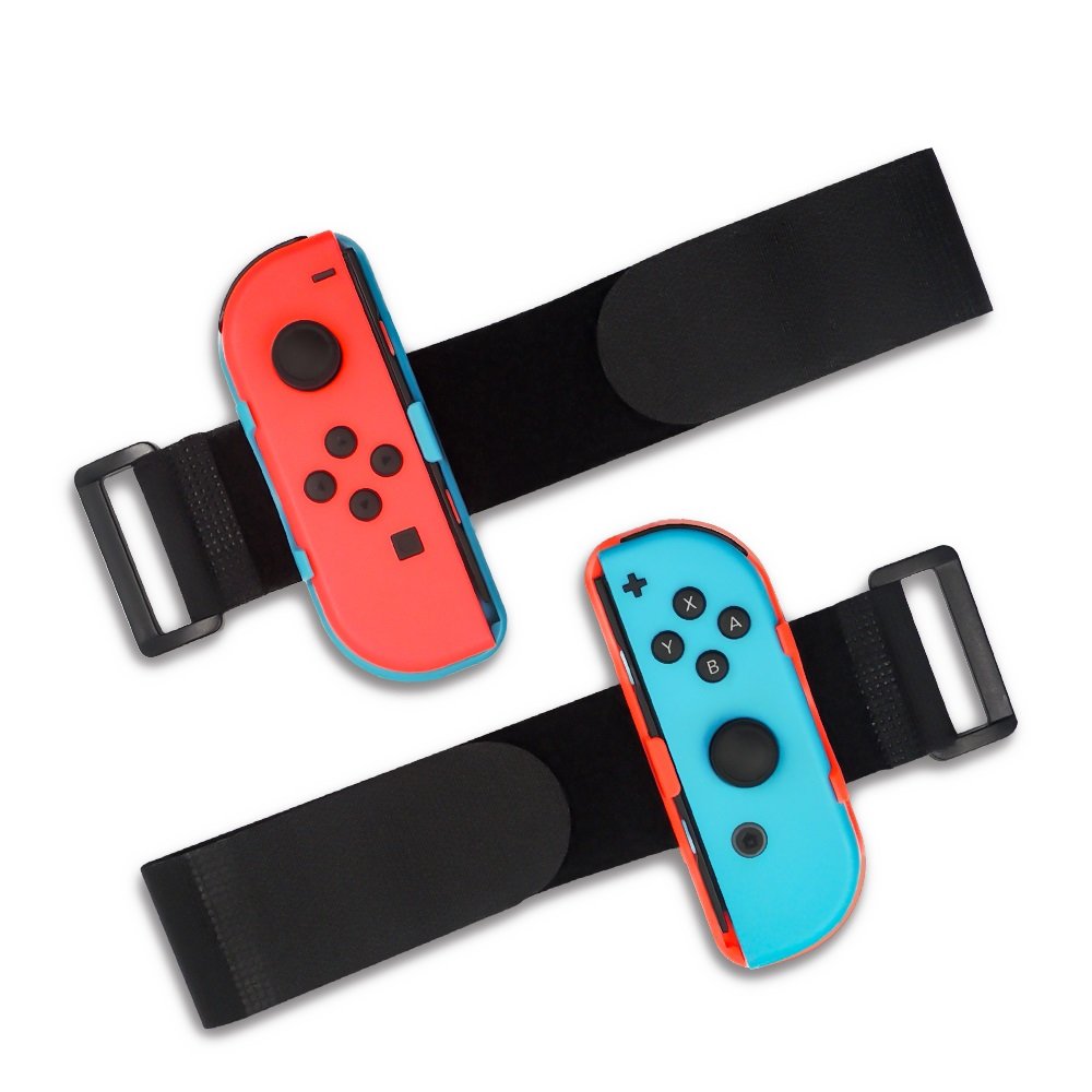 iPlay Switch Nintendo NS 手環綁帶 經典紅藍配色健身環大冒險 綁帶 可調節鬆緊