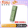 TCELL 冠元 x 老屋顏 獨家聯名款-USB3.2 Gen1 256GB 台灣經典鐵窗花隨身碟-山光水色(綠)