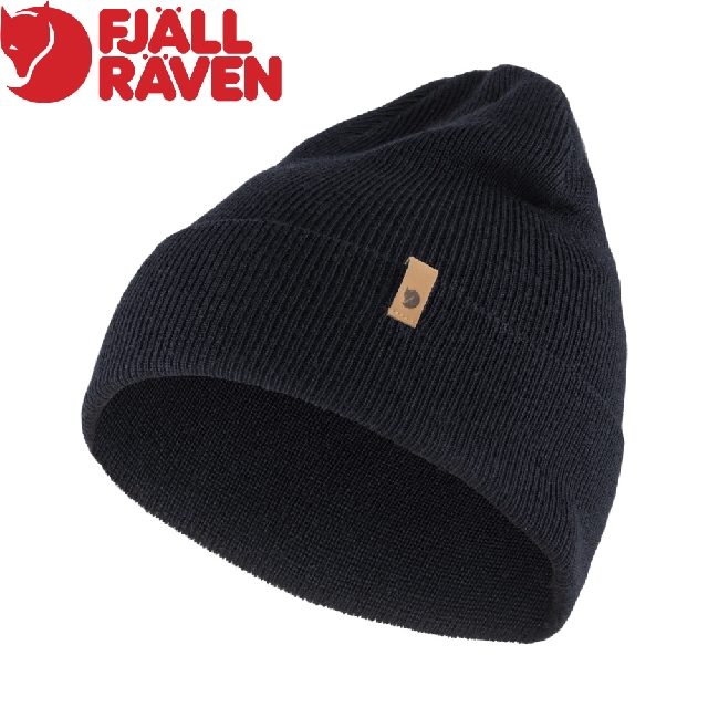 【Fjallraven 小狐狸 Classic Knit Hat 針織羊毛帽《暗深藍》】F77368/保暖帽/毛帽/冬季帽