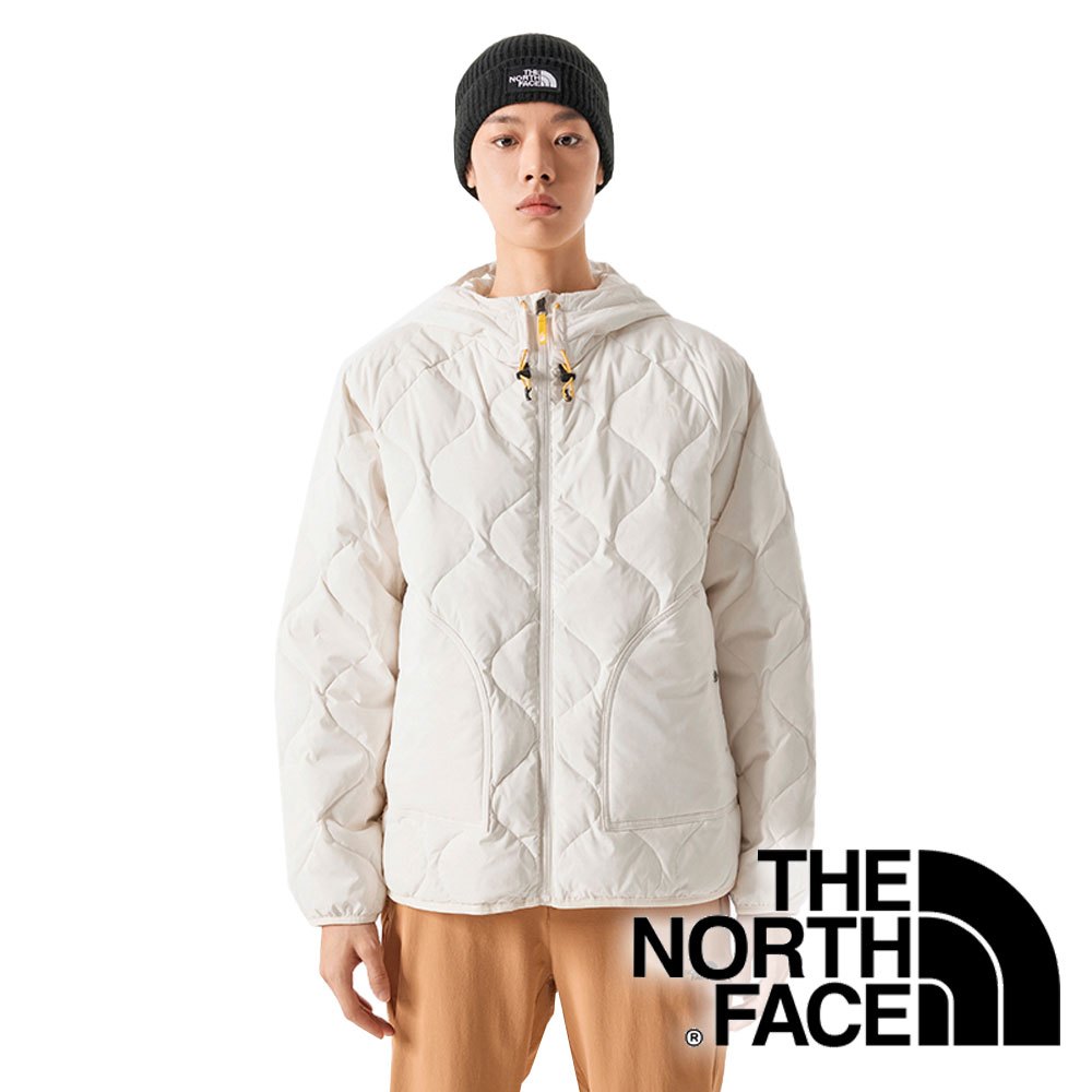 【THE NORTH FACE 美國】女羽絨保暖連帽外套(FP600)『奶油白』NF0A83SO 戶外 露營 登山 休閒 時尚 保暖 羽絨外套 連帽外套