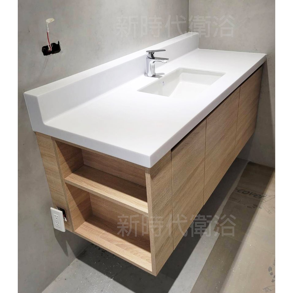 [ 新時代衛浴 ] TOTO-LW540E下崁臉盆訂製台面浴櫃，專業工廠顏色樣式多樣都可客製