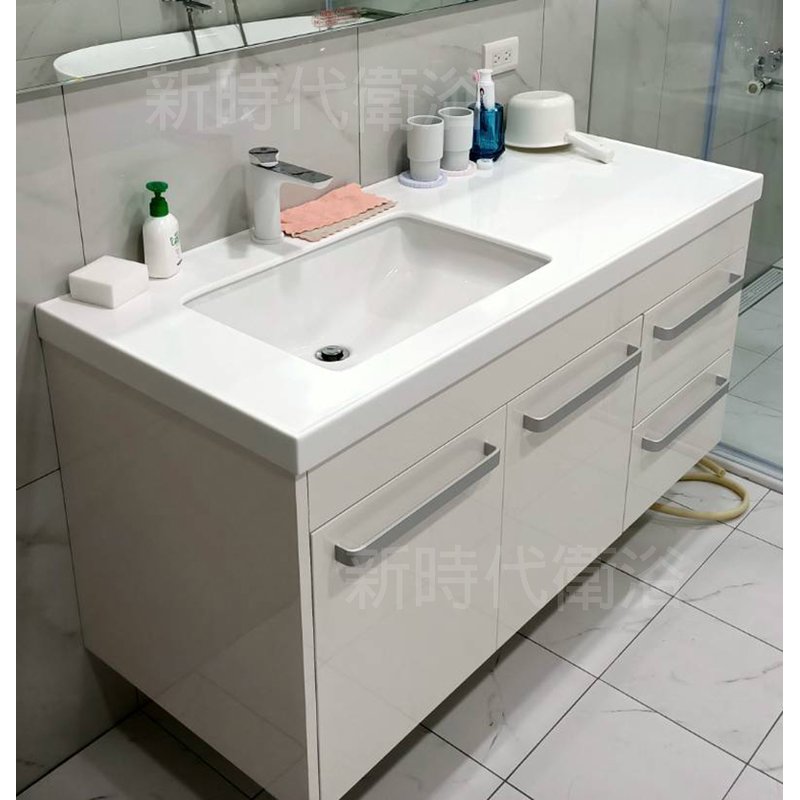 [新時代衛浴 ] TOTO-LW540E下崁臉盆訂製台面浴櫃，專業工廠顏色樣式多樣都可客製
