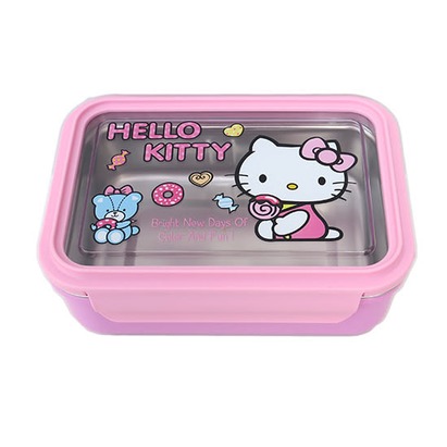 Hello Kitty 凱蒂貓不銹鋼單層分格保溫便當盒