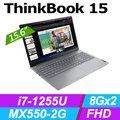 Lenovo ThinkPad ThinkBook 15 Gen4 21DJA0XTTW 灰 (i7-1255U/8Gx2/MX550-2G/512G PCIe/W11/FHD/15.6)