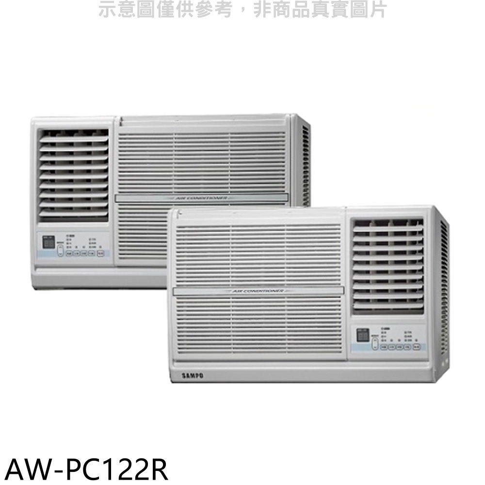 《可議價》聲寶【AW-PC122R】定頻電壓110V右吹窗型冷氣(含標準安裝)(全聯禮券100元)