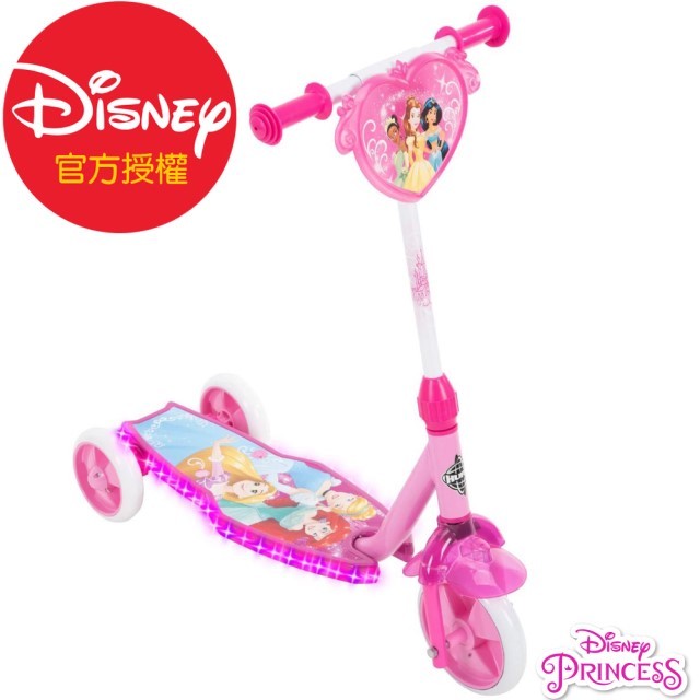 【HUFFY】 迪士尼正版授權 Princess公主系列 3閃輪學前兒童滑板車