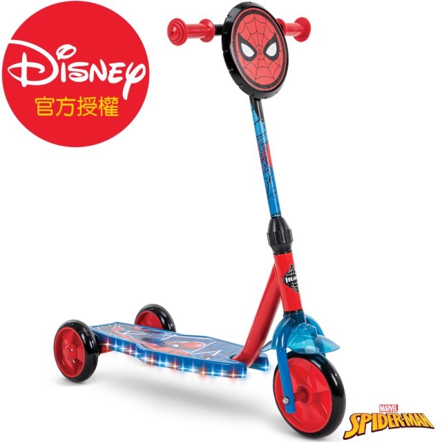 【HUFFY】 迪士尼正版授權 Spider-man漫威蜘蛛人 3閃輪學前兒童滑板車
