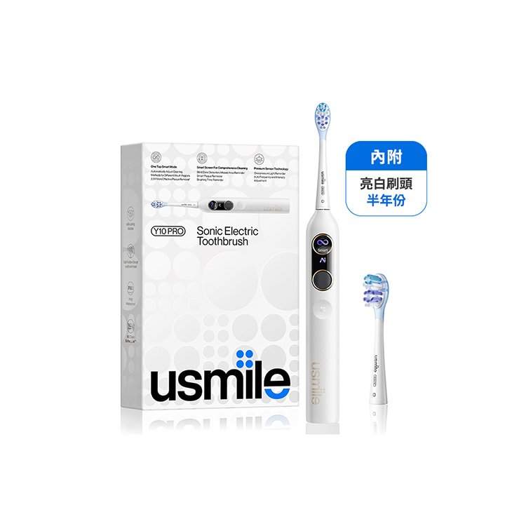 usmile笑容加 Y10 Pro 智慧超音波護齦電動牙刷｜完美笑容 從齒開始｜WitsPer智選家