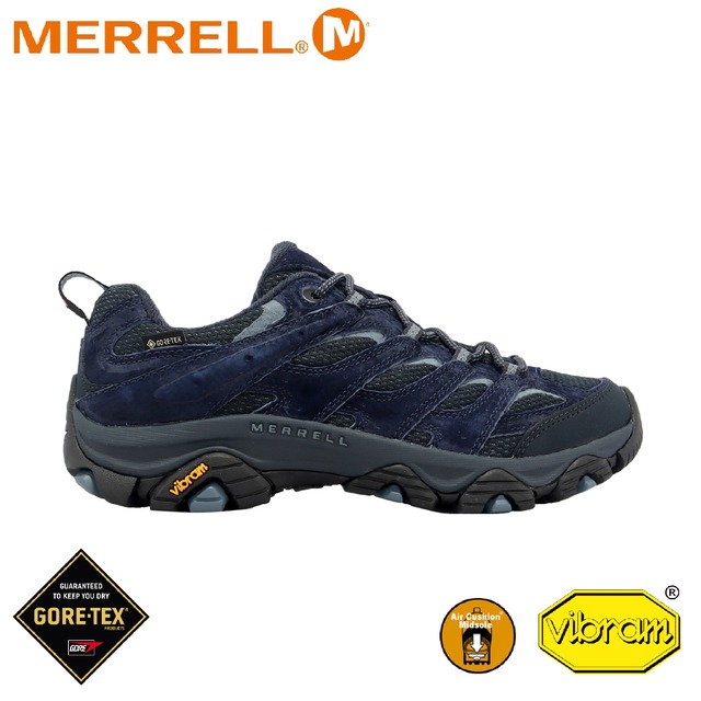 【MERRELL 美國 男 MOAB 3 GORE-TEX防水登山鞋《深藍》】 ML037749/越野鞋/戶外鞋/健行鞋