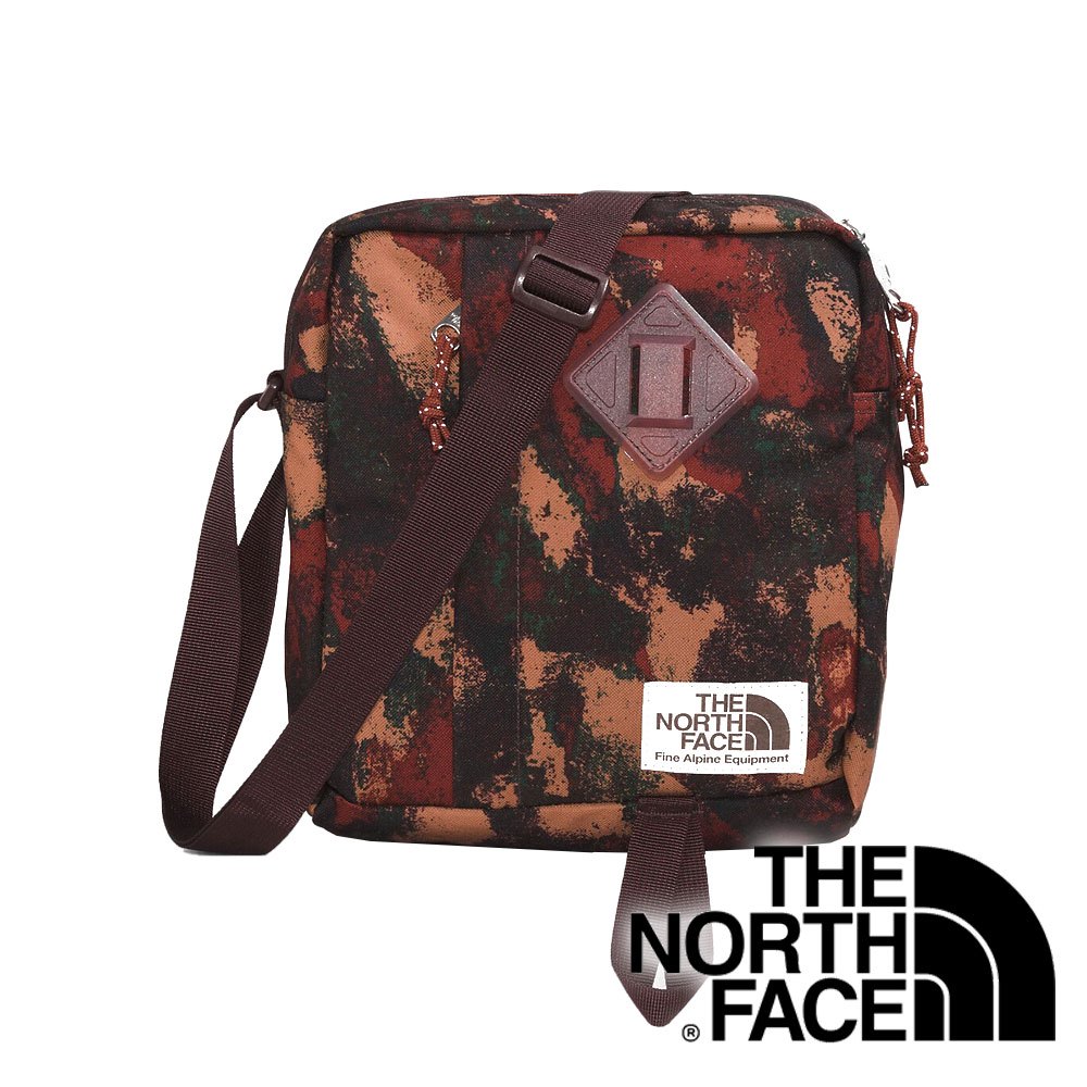 【THE NORTH FACE 美國】BERKELEY 側背包 『紅棕印花』NF0A52VT 戶外 登山 時尚 休閒 側背包 背包