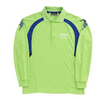 KAPPA義大利 時尚型男吸濕速乾長袖POLO衫 綠 A456-4716-4 尺寸M