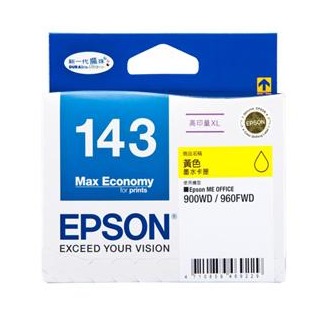 EPSON 原廠黃色墨水匣 T143450 適用 ME820WD/WF3521/ME960FWD/ME940FW/ME900WD/WF7011