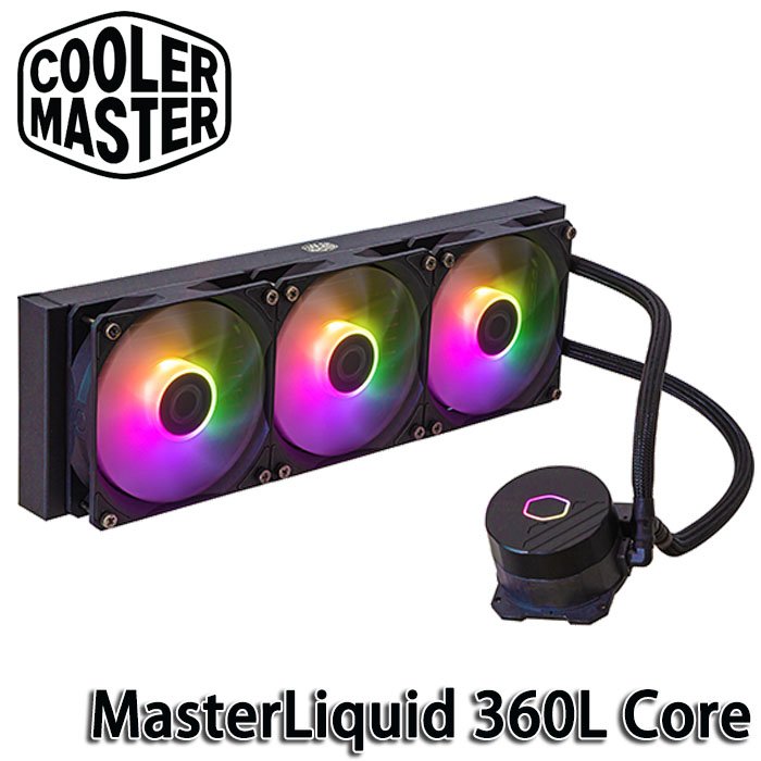 【MR3C】含稅 CoolerMaster MasterLiquid 360L Core ARGB 黑色 CPU水冷散熱器