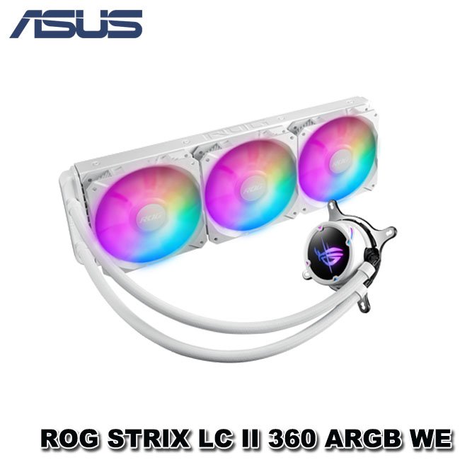 【MR3C】送$100禮券 含稅 華碩 ROG STRIX LC II 360 ARGB 一體式 CPU水冷式散熱器 白色