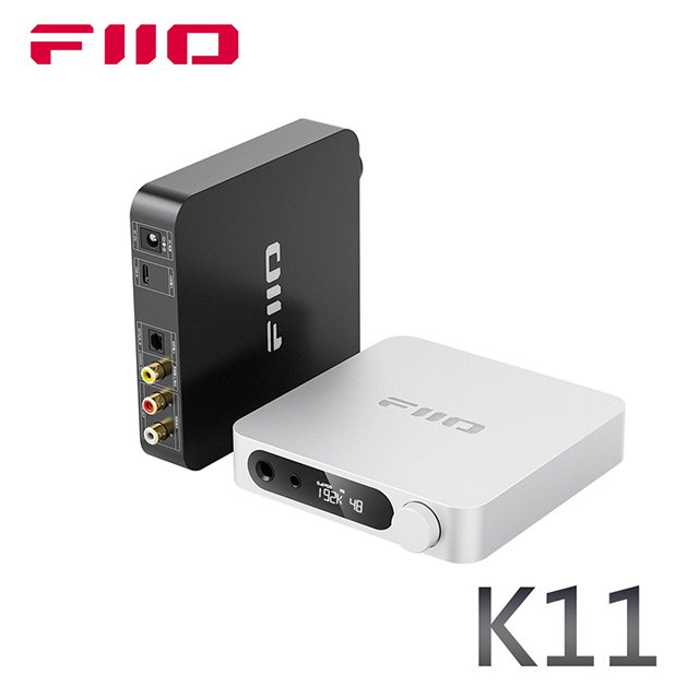 Walkbox代理【FiiO K11桌上型解碼耳機功率擴大機】支援USB、光纖、同軸輸入/6.35、4.4mm輸出/解碼耳擴/桌擴/耳機/主動式音響/DAC